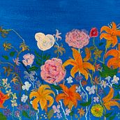 Acrylic Floral Arrangements . Projekt z dziedziny  Sztuki piękne, Trad, c, jna ilustracja,  R i sunek użytkownika VITOR FRANCISCO SANTOS - 30.01.2025