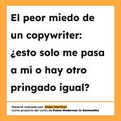 Proyecto Final - Copywriting para copywriters. Advertising, Communication, Cop, writing, Stor, and telling project by didaksitoo - 01.30.2025