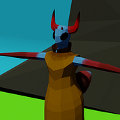 Personaje insectoide humanoide low poly. 3D Character Design, Video Games, 3D, 3D Modeling, and Game Design project by nessf - 01.30.2025