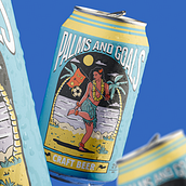 Palmeras y Metas Cerveceras, diseño del proyecto. Un proyecto de Br, ing e Identidad, Teoría del color, Diseño, Gestión del diseño, Diseño digital, Diseño editorial, Diseño gráfico, Diseño de logotipos, Tipografía y Diseño tipográfico de Fabricio Gomes Pereira - 31.01.2025