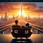Novela sobre un mundo artificial y feliz donde los personajes encontraran "una nueva sonrisa" en su viaje. Creativit, Narrative, Stor, telling, Fiction Writing, Creative Writing, and Artificial Intelligence project by camilorevollo1302 - 02.01.2025