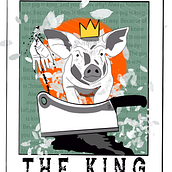 The Pig is the King!. Digital Illustration project by IlMatta Quattordici - 02.01.2025