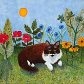 THE CAT’S DREAM. Fine Arts, and Painting project by Lucy - 02.02.2025