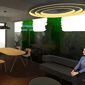 SALA COMEDOR. Un progetto di Architettura, Architettura digitale, Architettura d'interni e Lighting design di CRISTOPHER ADRIAN MARTINEZ MENDEZ - 03.02.2025