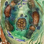 Platypus. Traditional illustration project by Melissa cambon - 02.03.2025