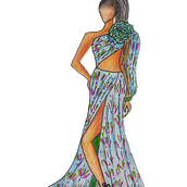 Colección Color Print, estilo Boho Chic. Un progetto di Bozzetti, Fashion design, Illustrazione tradizionale e Illustrazione di moda di Luis Horacio Loza - 05.02.2025