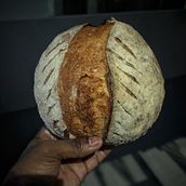 Captured this stunning sourdough with my S24 Ultra, showcasing its golden crust and intricate textures!. Mobile Photograph, Instagram, Instagram Photograph, Lifest, and le Photograph project by Rajah Daniel - 02.06.2025