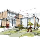 Arch. Sketch. Architectural Illustration, Architecture, ArchVIZ, Digital Architecture, Interior Design, and Spatial Design project by Daria Sierova - 02.06.2025