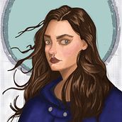 First digital portrait. Un proyecto de Diseño de personajes, Dibujo digital, Ilustración digital y Pintura digital de katharina_mellis - 06.02.2025