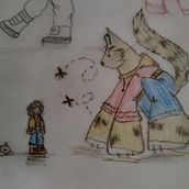 MI GUARDIÀN. Character Design, Drawing, Pencil Drawing, Sketchbook, and Sketching project by Cheryl Araujo - 02.06.2025