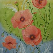 Amapolas. Traditional illustration, Watercolor Painting, and Botanical Illustration project by Johana Sanchez - 02.07.2025