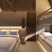 CABAÑA EN EL MAR / LAPIZLAZULI DESIGN. 3D Modeling, Architecture, ArchVIZ, 3D Design, Digital Architecture, Interior Design, 3D, Decoration, Interior Decoration, and Spatial Design project by Valerie Lopez - 02.07.2025