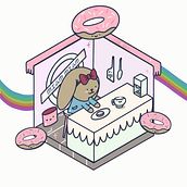 Illustrations kawaii isométriques. Un proyecto de Animación 2D, Animación, Diseño de personajes, Ilustración digital, Ilustración tradicional y Manga de Costisella Anne - 07.02.2025