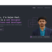 Sajan Paul Portfolio. Un progetto di UX / UI e Web design di Sajan Paul - 07.02.2025