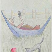 José leyendo. Creativit, Drawing, Pencil Drawing, Traditional illustration, and Painting project by Eugenia - 02.07.2025