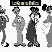 Los Gemelos Mafioso. Character Design project by lulycortines22 - 02.07.2025