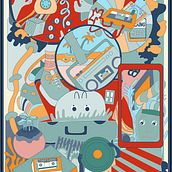 Lonas. Traditional illustration, Digital Illustration, Drawing, Graphic Design, and Textile Design project by Gisela Ahumada - 02.08.2025