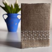 Book cover with Sashiko  Ein Projekt aus dem Bereich DIY, Stickerei, Weben, Textildesign, Upc und cling von palac_julia - 08.02.2025