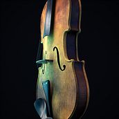 violin. 3D, Arts, Crafts, Fine Arts, Graphic Design, and Creativit project by Omar shrief - 02.08.2025
