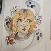 AUTORETRATO EN AQUARELA Ein Projekt aus dem Bereich Traditionelle Illustration und Zeichnung von Alexandra Galvan Salido - 09.02.2025