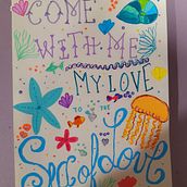 Sea of Love. Creativit, Drawing, H, Lettering, Lettering, Sketchbook, and Sketching project by María Fernanda Garagarza Campuzano - 02.10.2025