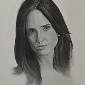 Jennifer. Een project van Tekening met potlood, Traditionele illustratie,  Portrettekening, Realistische tekening,  Artistieke tekening,  Schetsen y Anatomisch tekenen van mothsandowlstattoos - 10.02.2025