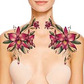 Tattoo Orquidea diseño botánico. Botanical Illustration, Digital Illustration, Traditional illustration, and Tattoo Design project by Yuly Gutierrez Daza - 02.11.2025