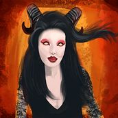 Demon girl. Un progetto di Character design, Disegno digitale, Illustrazione digitale e Pittura digitale di Carlos Nievas - 12.02.2025