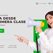 Homepage y Formulario de Clases - Fala Portugues. App Design, Digital Design, Graphic Design, Interactive Design, Mobile Design, Web Design, UX / UI, and Digital Product Design project by Leudys Santana - 02.12.2025