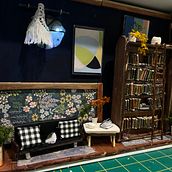 Miniature loft with handmade furnishings made from scratch with an emphasis on recycled materials. Arts, Crafts, DIY, To, and Design project by BEN BLAIR - 02.12.2025