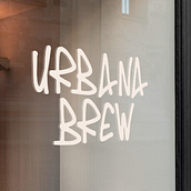 Urbana Brew. Br, ing, Identit, Design, Graphic Design, and Logo Design project by Tainá Fernandes - 02.13.2025