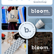Bloom Bookshop. Un projet de Br, ing et identité, Création de logos, Design graphique, Design t, pographique, T , et pographie de Sarrah Elouadi - 14.02.2025