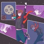 Ilustración digital con influencia manga  Ein Projekt aus dem Bereich Comic, Traditionelle Illustration, Digitale Illustration, Erzählung, Stor, telling und Manga von Vivian Hernandez G - 15.02.2025
