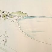 Promontorio di Portofino  Ein Projekt aus dem Bereich Zeichnung, Illustration mit Tinte, Malerei, Sketchbook, Skizzenentwurf und Aquarellmalerei von cristinaecosta - 16.02.2025