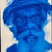 ritratto monocromatico . Un proyecto de Bellas Artes, Pintura al óleo, Pintura y Dibujo de Retrato de rafa86 - 16.02.2025