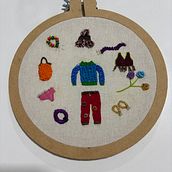Mi primer experiencia bordando. Un progetto di Design di accessori, Costume design, Artigianato, Ricamo, Fiber Art, Teoria del colore e Textile Design di Cecilia Scevola - 17.02.2025