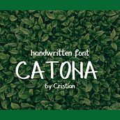 Catona - the font. Un proyecto de Diseño, Diseño gráfico, Tipografía y Diseño tipográfico de Cristian Catona - 17.02.2025