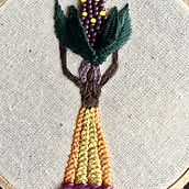 La Diosa del Maíz . Accessor, Design, Color Theor, Costume Design, Arts, Crafts, Embroider, Fiber Arts, and Textile Design project by Catalina Del Sol - 02.18.2025