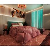 Cozy bedroom. Un progetto di Interior design, Architettura d'interni, Interior Design e Progettazione dello spazio di Mohammed Y.Gomaa - 19.02.2025