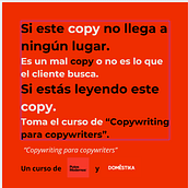 Copywriting para copywriters, un curso para promocionar el curso. Een project van  Reclame, Communicatie, Cop, writing, Stor y telling van Miguel Alejandro Mendoza Rangel - 19.02.2025