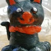 Gato en cerámica . Arts, Crafts, Ceramics, Character Design, Fine Arts, and Sculpture project by Darcy Catalina Peña Vela - 02.21.2025