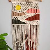 Tapiz Caribeño . Un proyecto de Macramé y Diseño textil de Kristel Montenegro - 23.02.2025