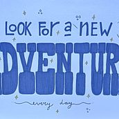 Lettering manual: looking for adventures.. Creativit, Drawing, H, Lettering, Lettering, Sketchbook, and Sketching project by Tatiana Cools - 02.23.2025