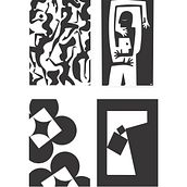 Experimental Shapes poster Designer . Un proyecto de Diseño y Diseño gráfico de xxkalet - 23.02.2025
