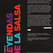 Leyendas de la Salsa: Salsa Legends. Graphic Design, Design, Creativit, and Fashion Design project by Nesdiel Omar - 02.24.2025