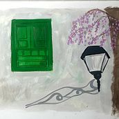 Ventana tradicional de Canarias . Un progetto di Creatività, Disegno, Pittura gouache, Illustrazione tradizionale, Sketchbook, Bozzetti e Pittura ad acquerello di Mireya Padrón Pérez - 24.02.2025