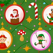 Christmas illustration. Digital Illustration, Graphic Design, Drawing, Creativit, Social Media, Digital Drawing, Pencil Drawing, Children's Illustration, and Digital Design project by Ester Arráez Medina - 02.24.2025