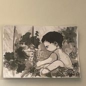 a criança. Desenho, Ilustração tradicional e Ilustração com tinta projeto de Ana Benasc - 24.02.2025