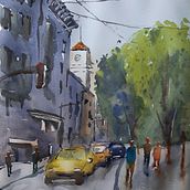 proyecto del curso. Watercolor Painting, Fine Arts, and Architectural Illustration project by Enrique Saavedra - 02.24.2025