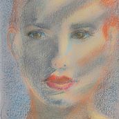 Portrait with hardpastell. Artistic Drawing, Drawing, Fine Arts, Traditional illustration, and Portrait Drawing project by vasjucii - 02.25.2025